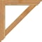 Ekena Millwork Traditional Traditional Rough Sawn Bracket w/ Offset Brace, Western Red Cedar, 6"W x 34"D x 34"H BKT0604X34X34TRA01RWR - alternate 4
